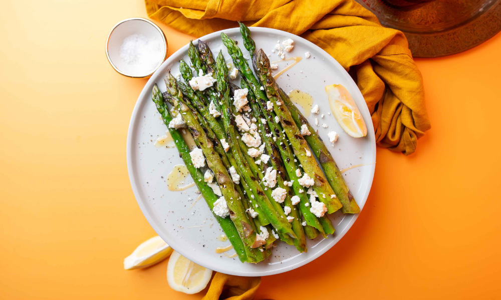 Egmont Honey Chargrilled Asparagus with Feta