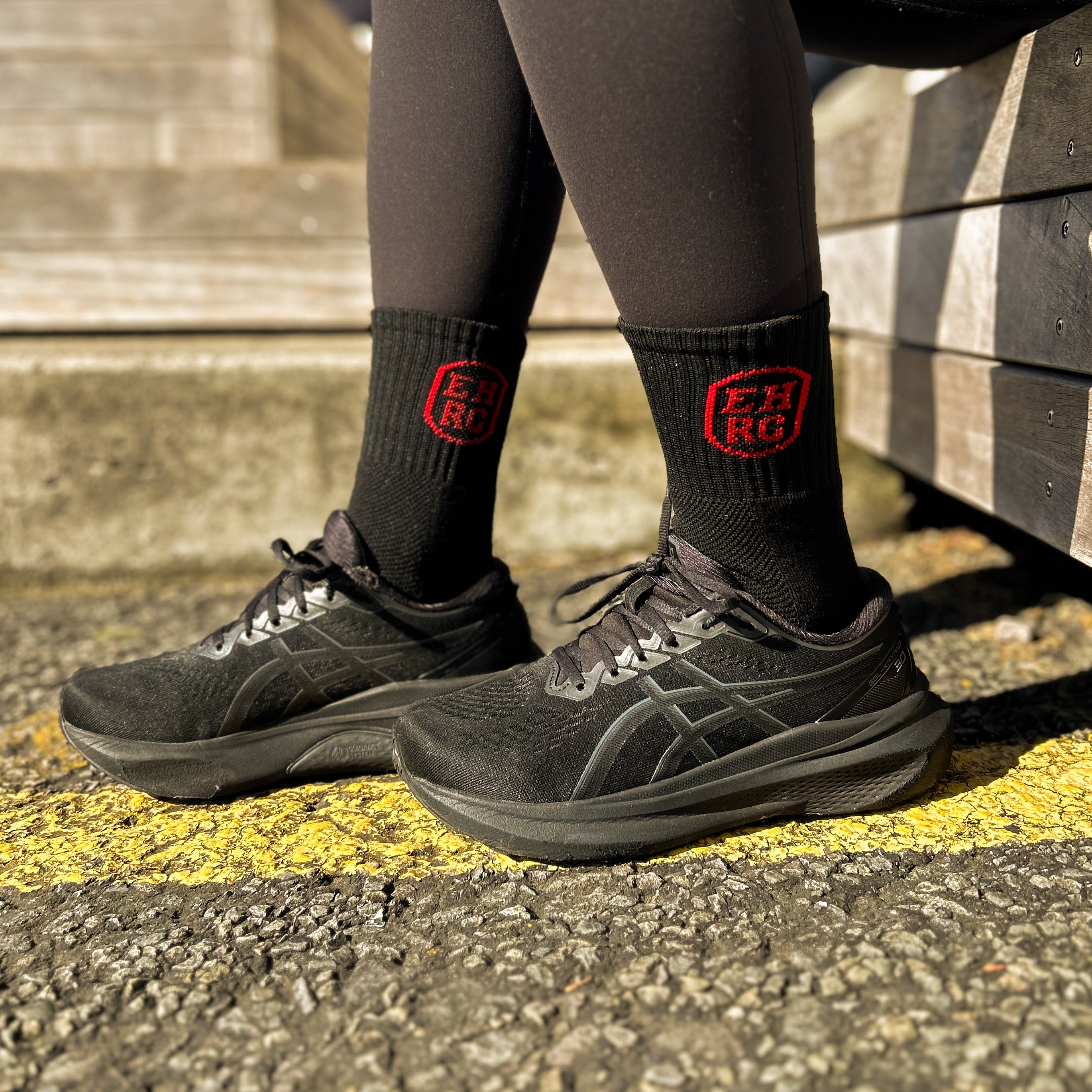 EHRC Performance Running Sock Black